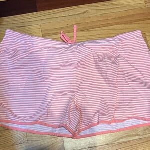 Midnight by Carole Hochman Pink Striped Women Shorts